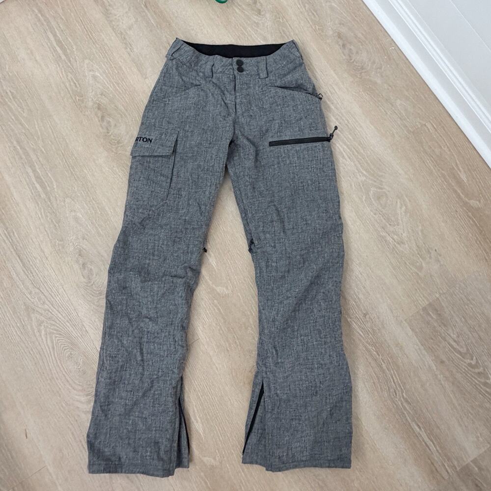 Women’s Burton Exile Cargo Snowboarding Ski Pants Gray Size XXS